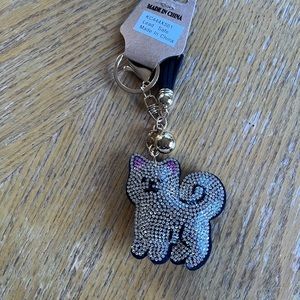 🌼3for 15$🌼 Bling Cat Rhinestone Keychain, Cat Backpack Charm